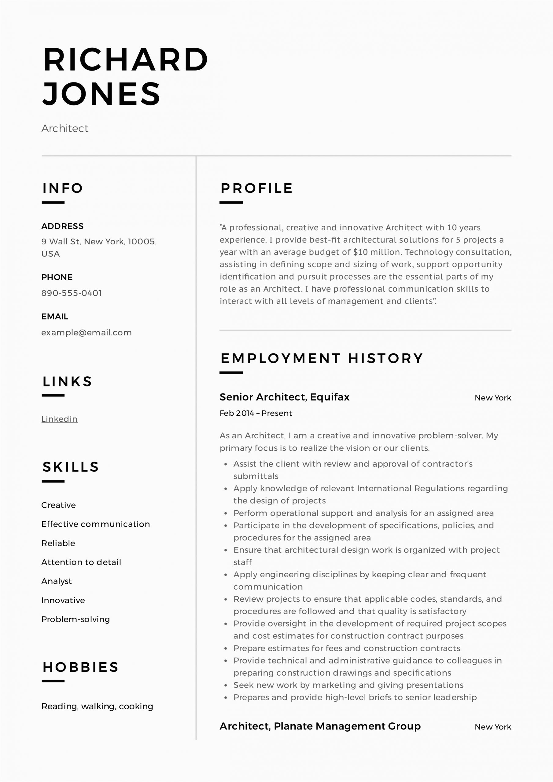 resume with achievements examples