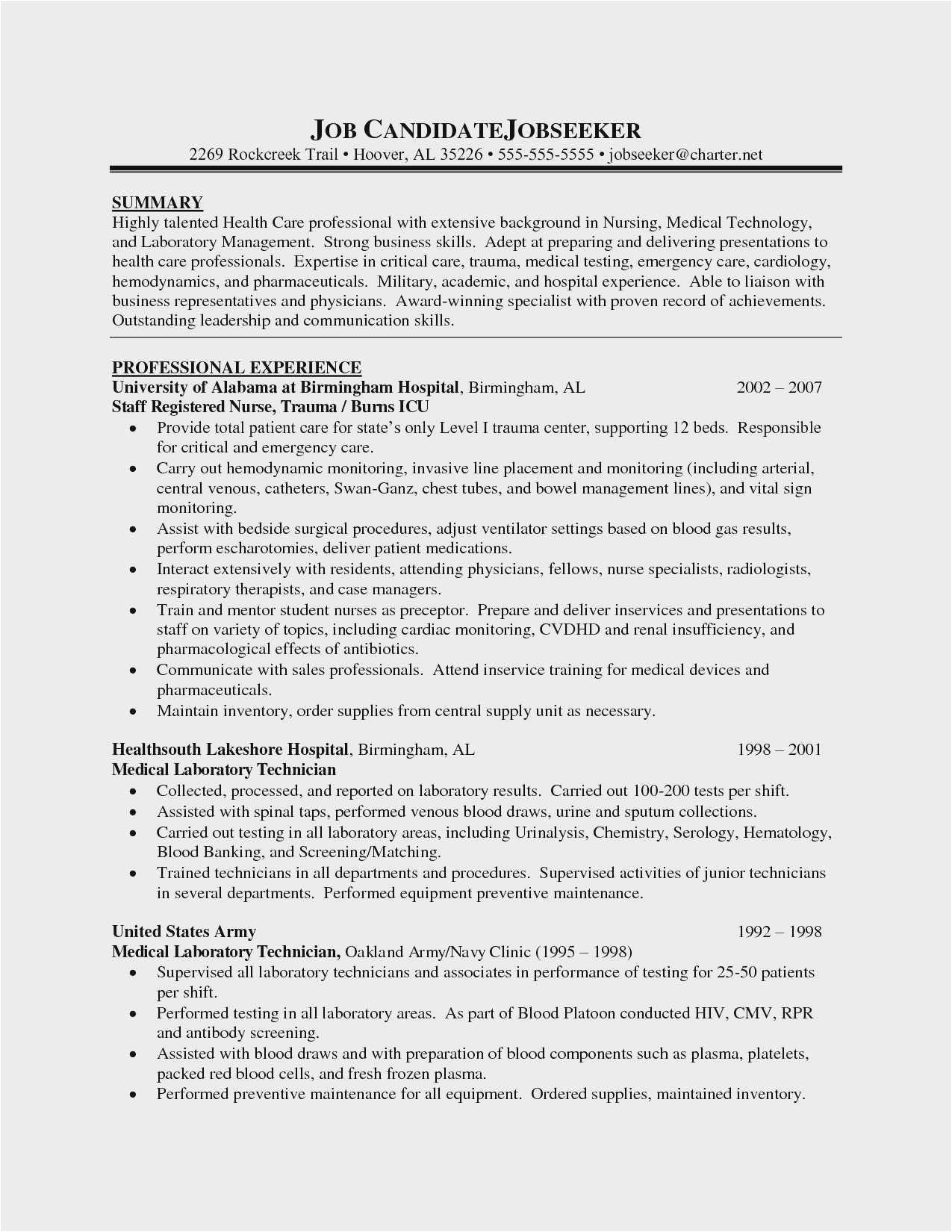 Sample Resume Cna No Previous Experience Cna Resume Examples with No Experience Free Collection 52