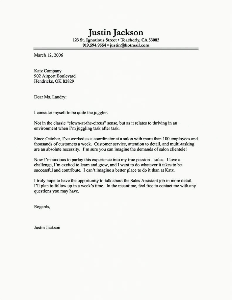 sample cover letters for a recent college graduate