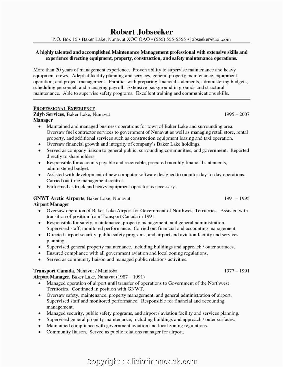 free bank operations manager resume sample