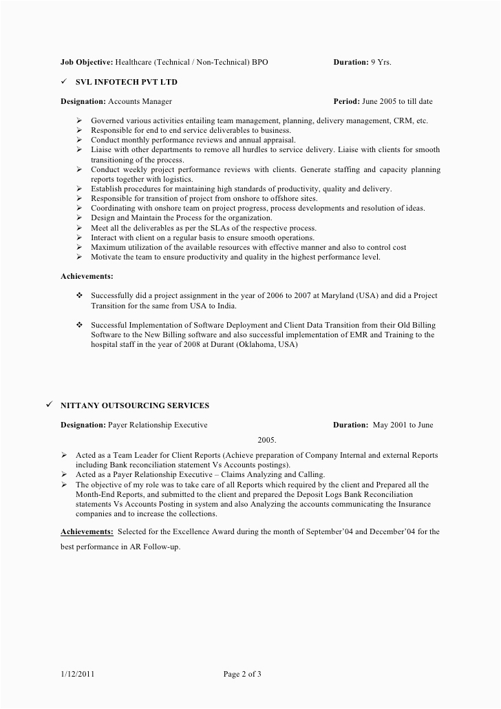rajesh resume bpo jan 2011