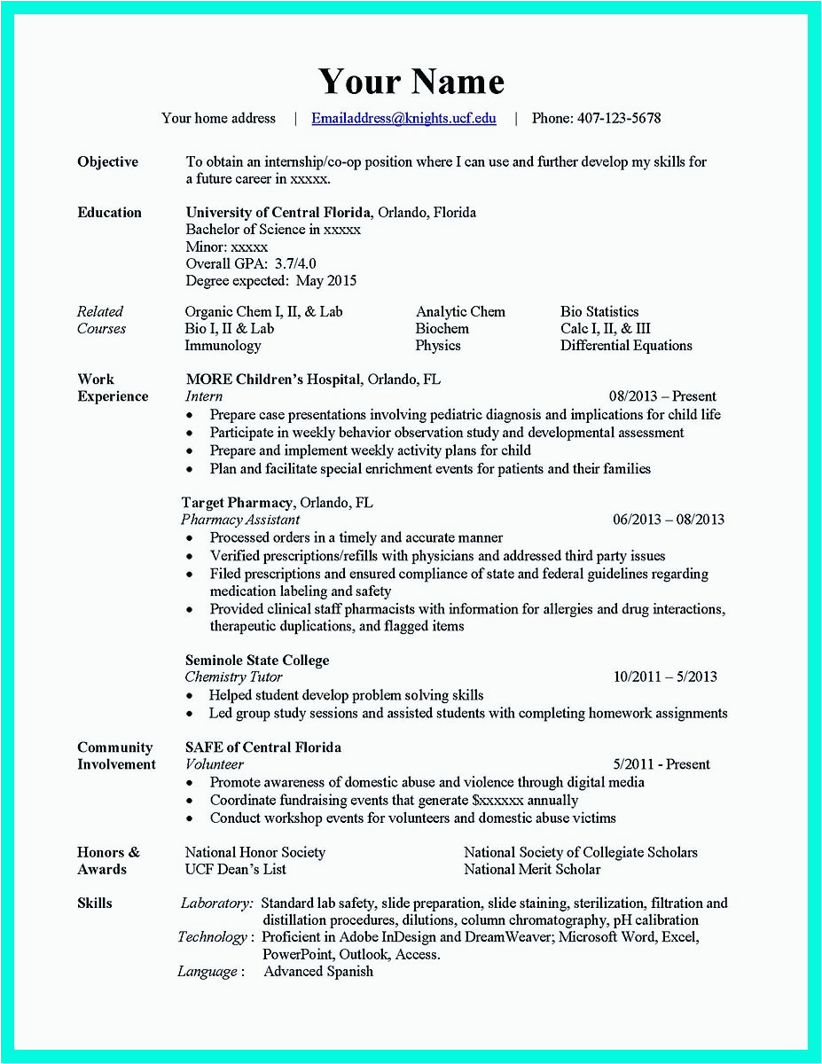 Sample Resume for Diploma In Computer Science the Best Puter Science Resume Sample Collection