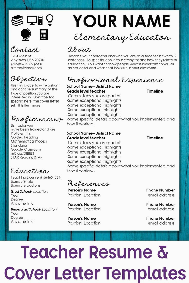 Sample Resume for Let Passer Teacher Looking for A Template to Update Your Teacher Resume This