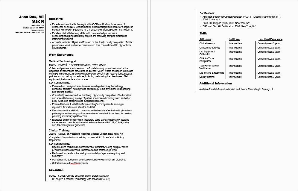Sample Resume for Medical Technologist In the Philippines 93 Info Example Of Curriculum In the Philippines 2019