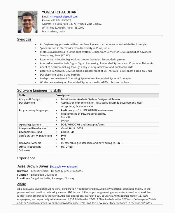 Sample Resume for software Engineer with 10 Years Experience 10 Years Experience software Engineer Resume Prioritywealth