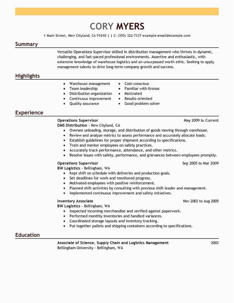 Sample Resume for top Management Position Best Shift Manager Resume Example From Professional Resume