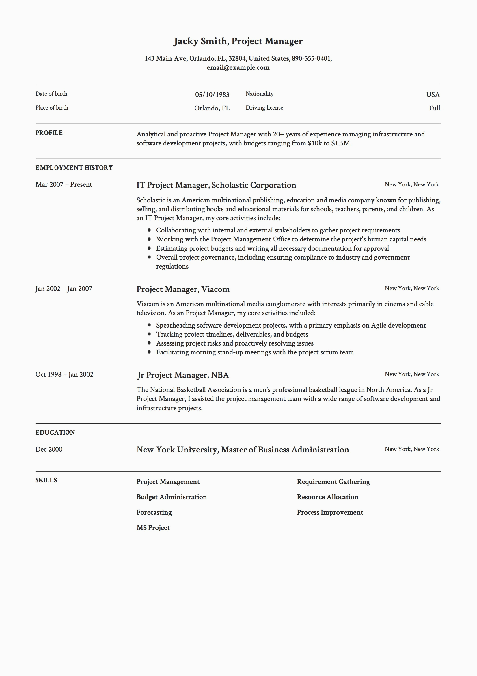 Sample Resume format Pdf Download Free 76 Free Resume Templates [2021] Pdf & Word Downloads