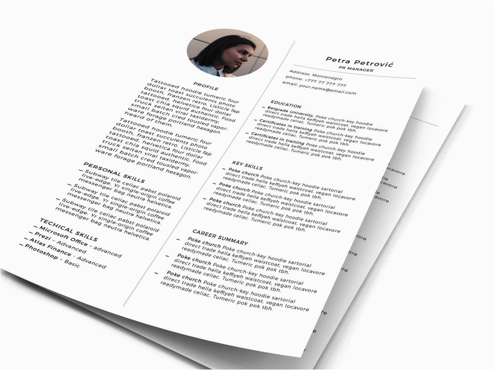 print ready resume template