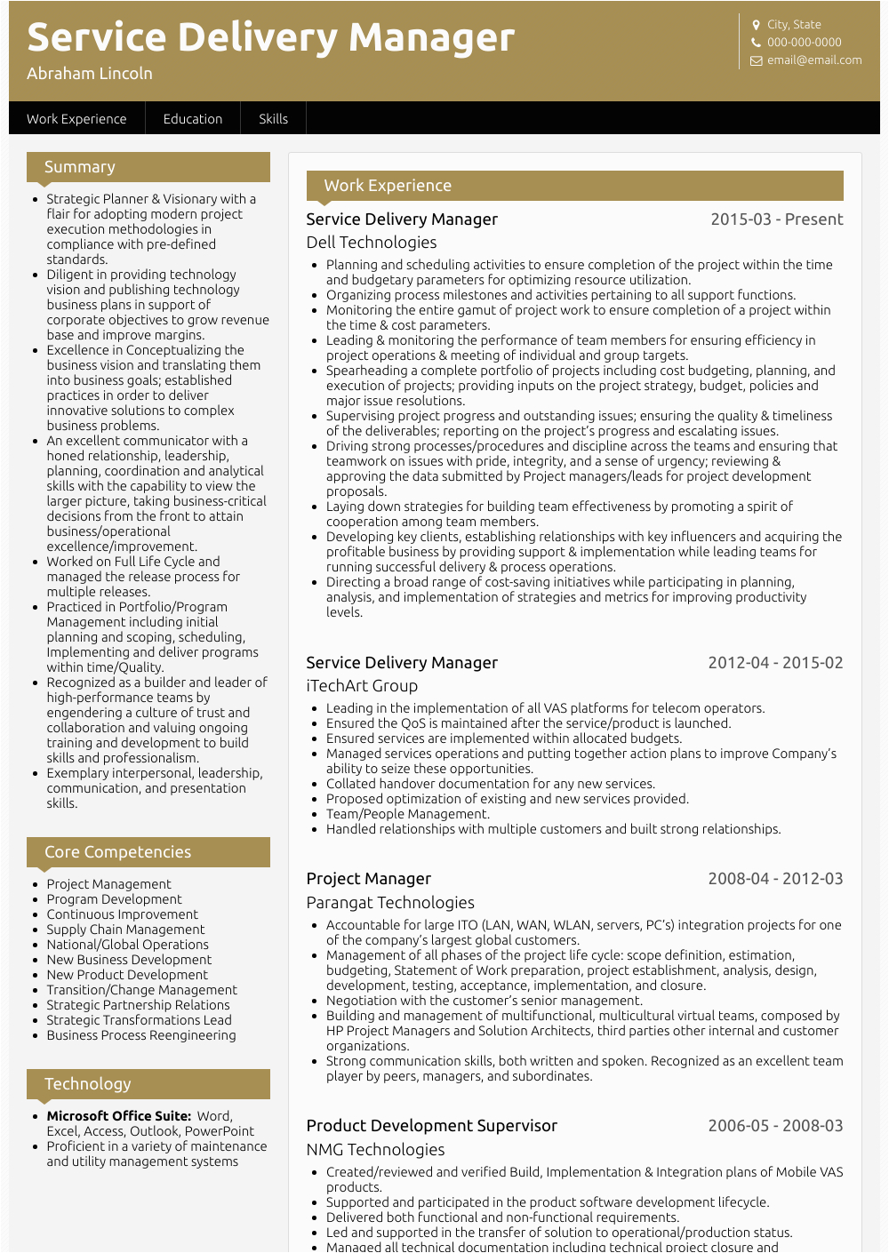 service delivery manager