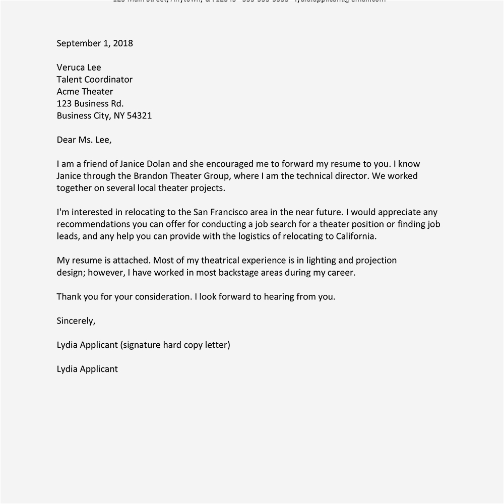 referral letter sample asking for job search help