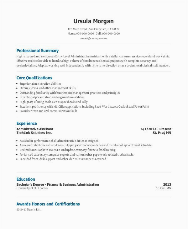 Entry Level Office assistant Resume Sample 20 Entry Level Fice assistant Resume