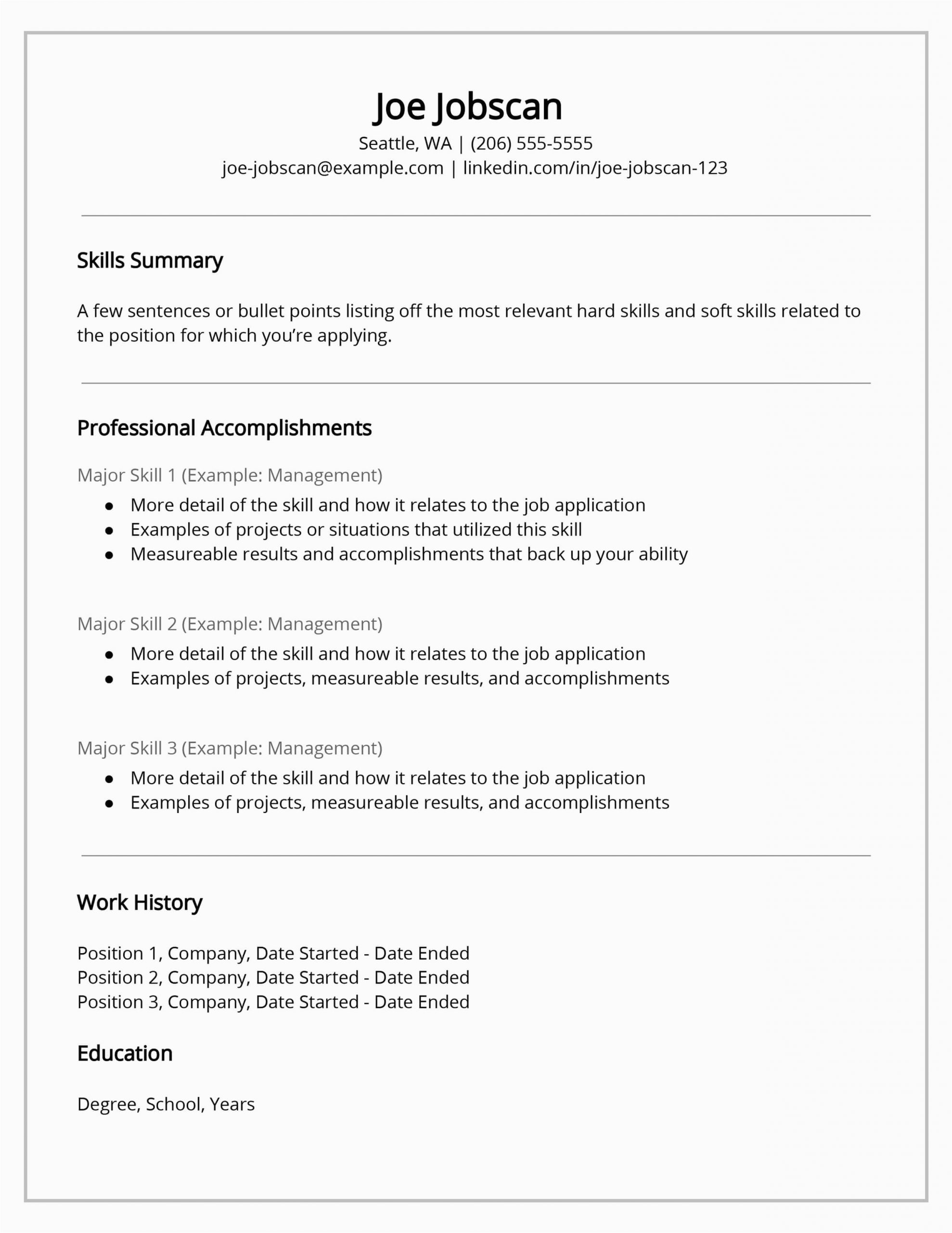 recruiters functional resume format