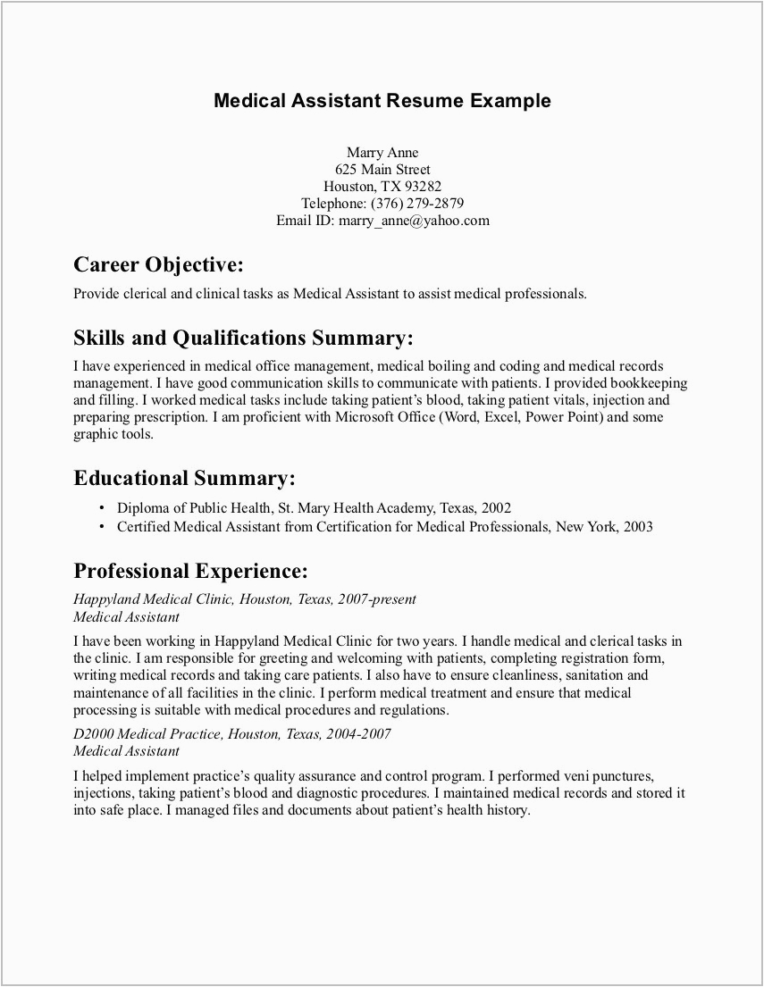 medical billing and coding internship resume samples