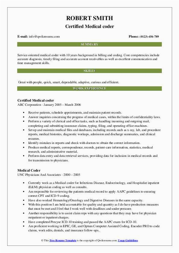 Medical Coding Medical Coder Resume Sample Medical Coder Resume Samples