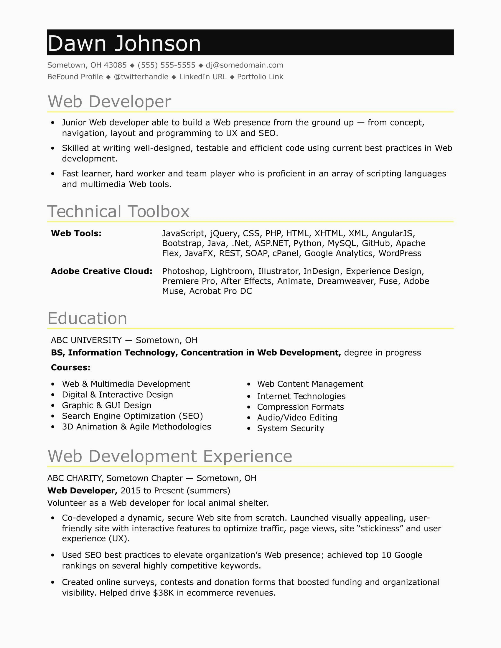 Mid Level Net Developer Resume Sample Entry Level Web Developer Resume Awesome Sample Resume for