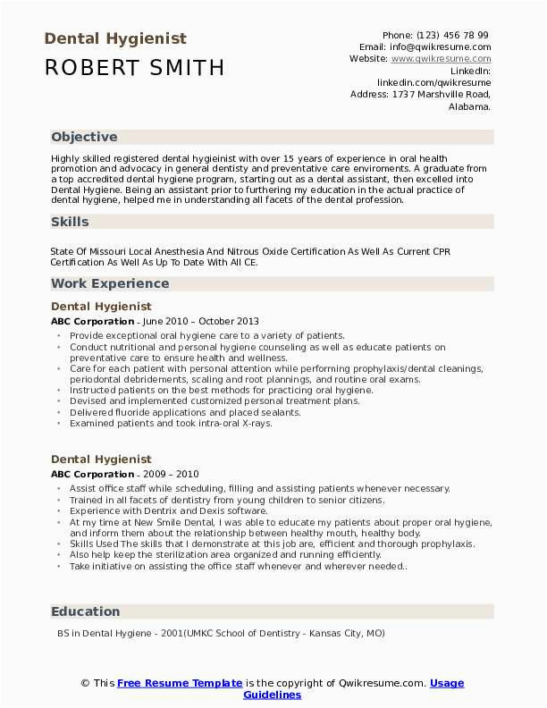 Sample Dental Hygiene Resume for A Recent Graduate Dental Hygienist Resume Samples