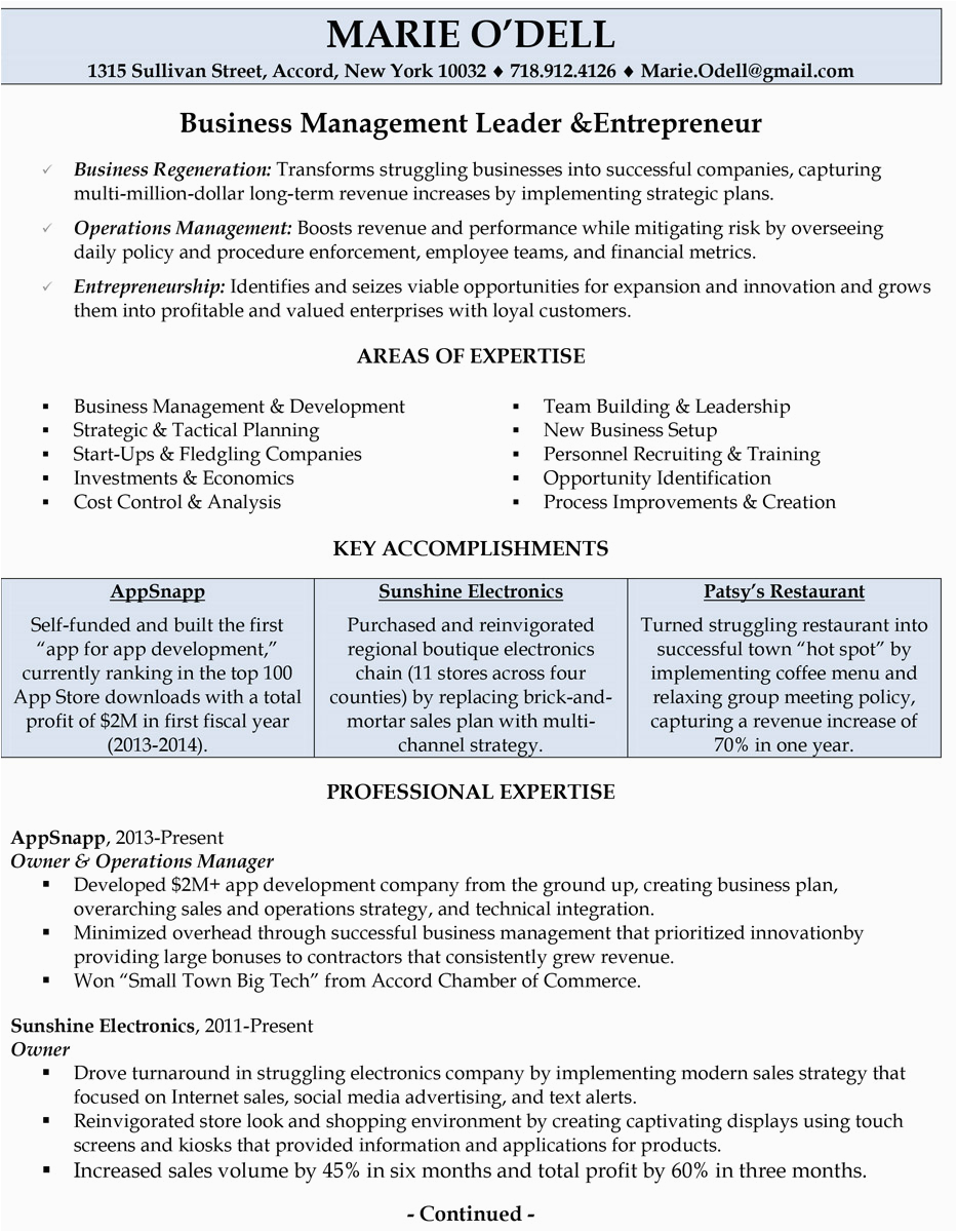 36 view small business owner resume
