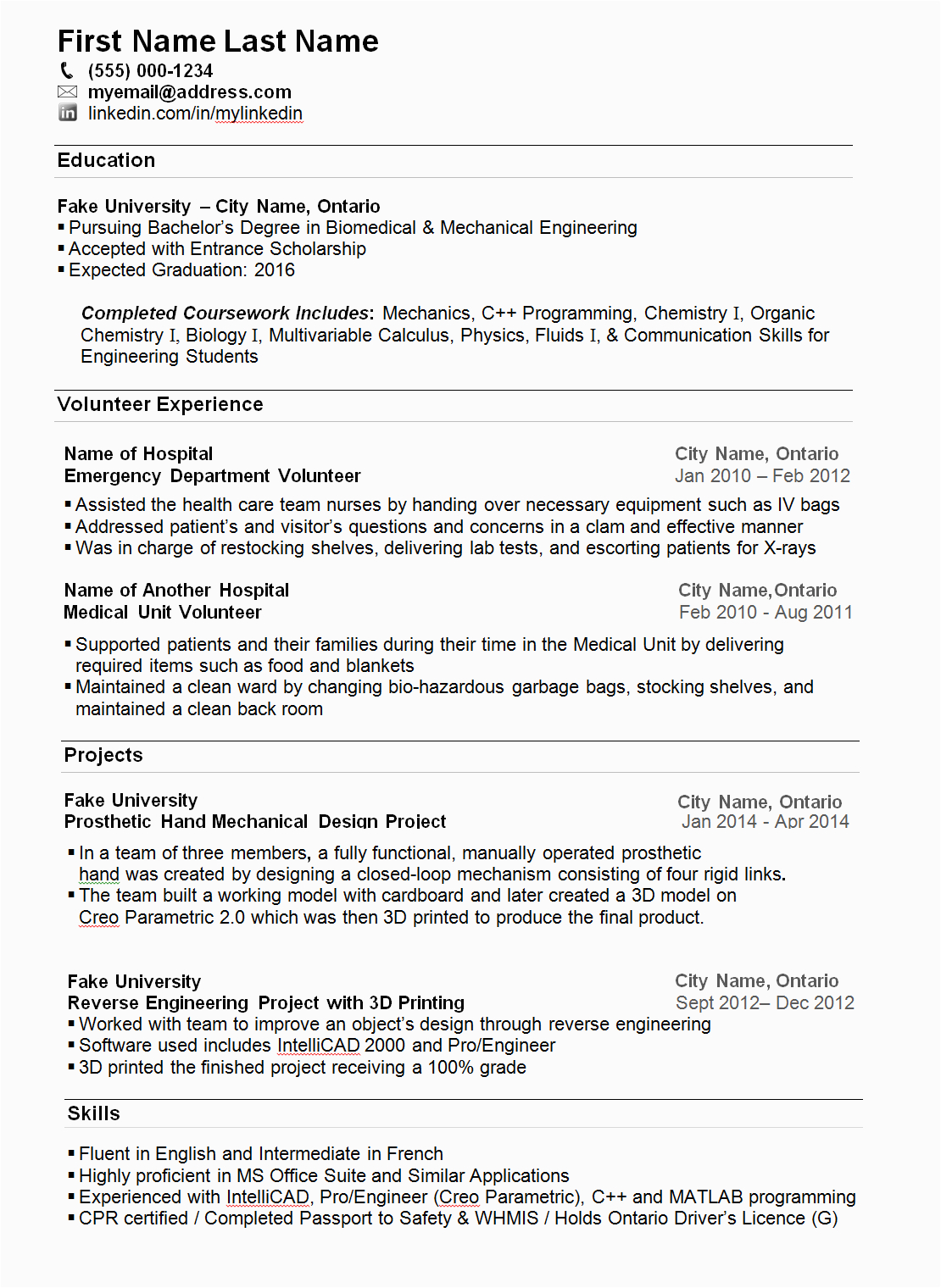 please critic my resume im a college student