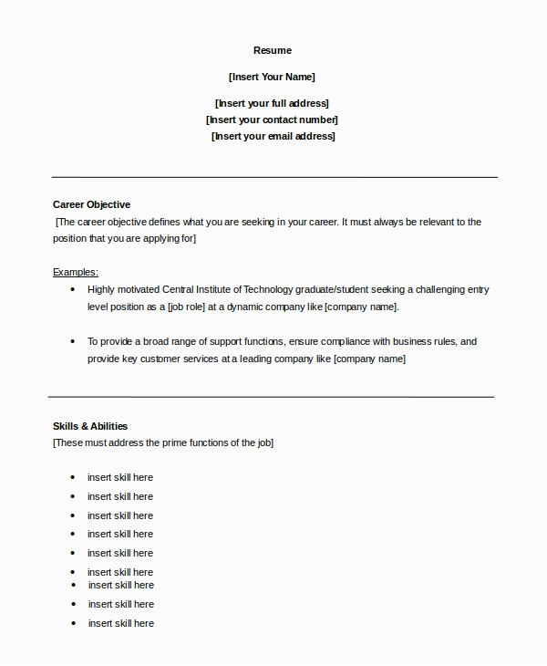 Samples Of Objectives for A Resume In Customer Service Free 8 Sample Customer Service Objective Templates In Pdf