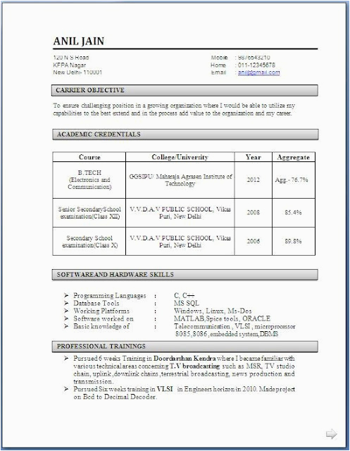 Resume Sample for Electronics and Communication Engineers Fresher Pdf Electronics and Munication Engineering Resume Samples