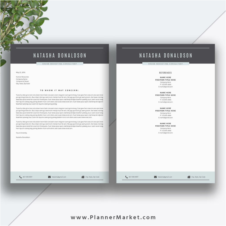 noticed hired write the best resume for your industry with this modern resume template for office word the natasha resume