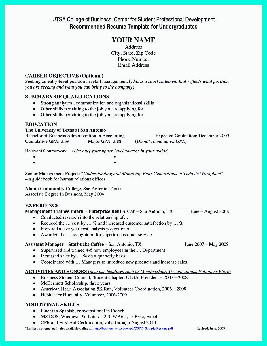 Best Resume Templates for College Students Best College Student Resume Example to Get Job Instantly