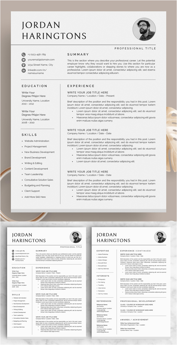 best simple clean resume templates