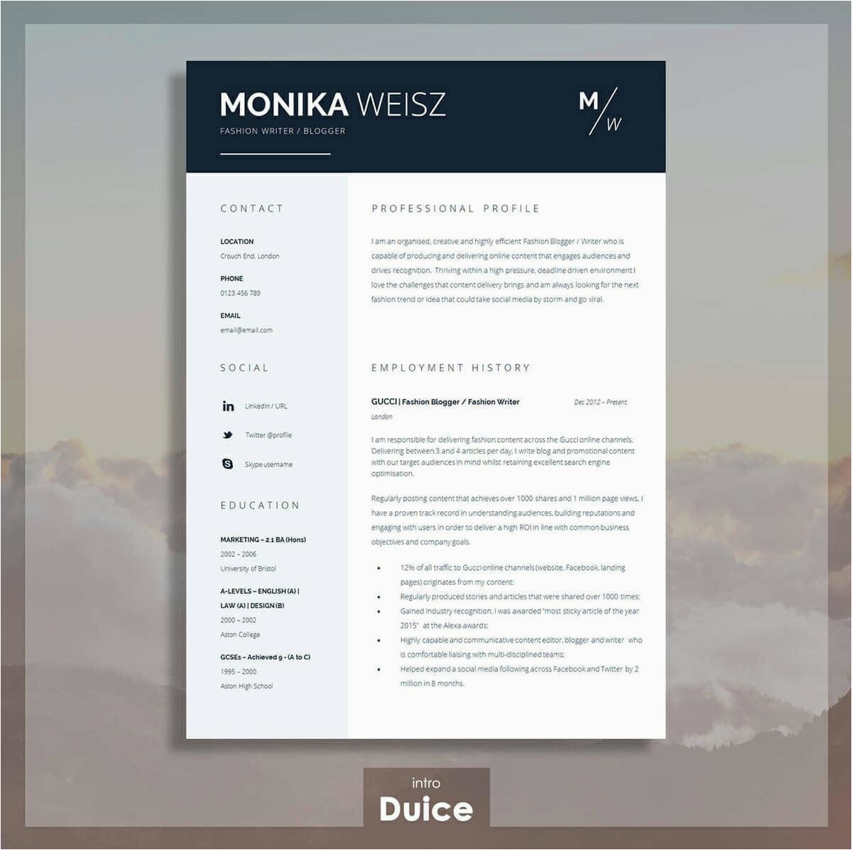 best resume templates