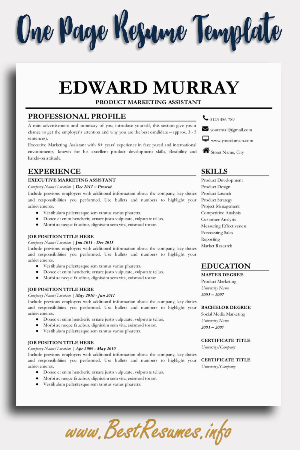 Best Template to Use for Resume Best Teacher Resume Templates Professional Resume