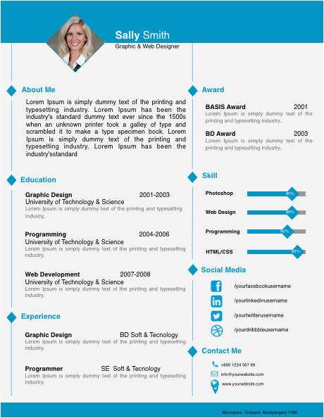 diamond image resume template for pages