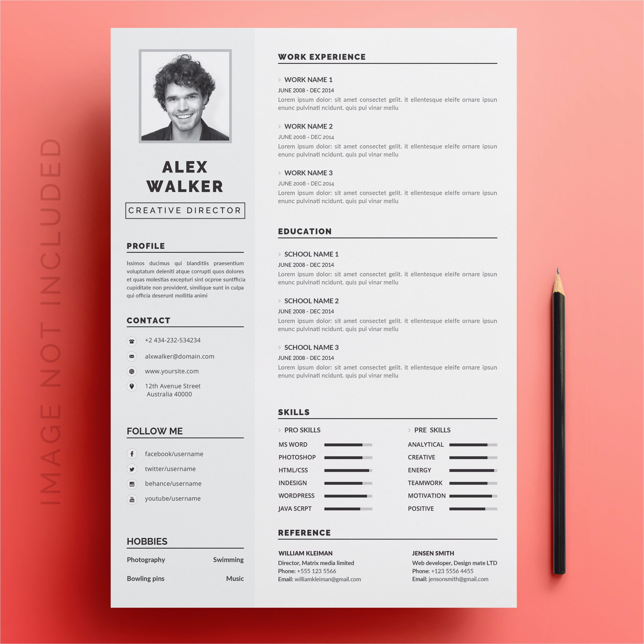 curriculum vitae template