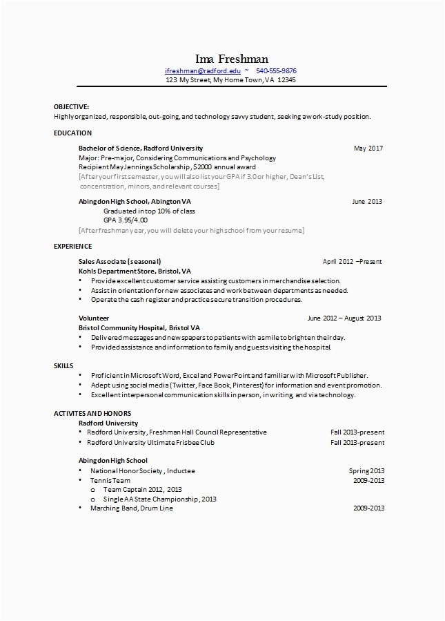 education resume template