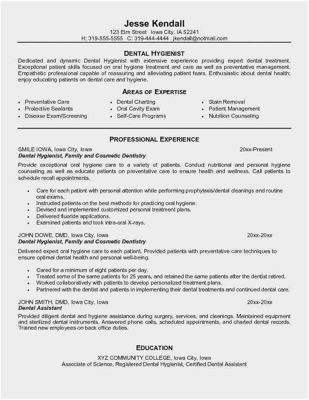 entry level dental assistant resume