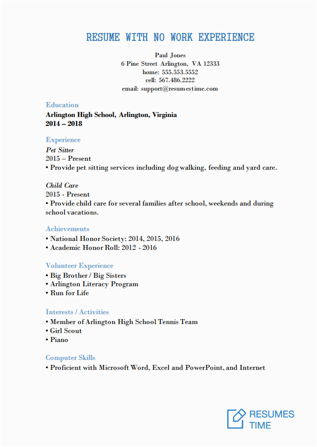 entry level resume samples