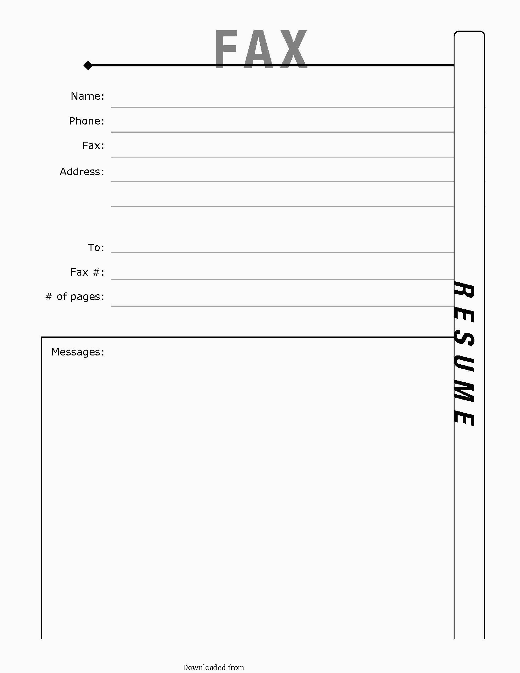 fax cover sheet for resume 3