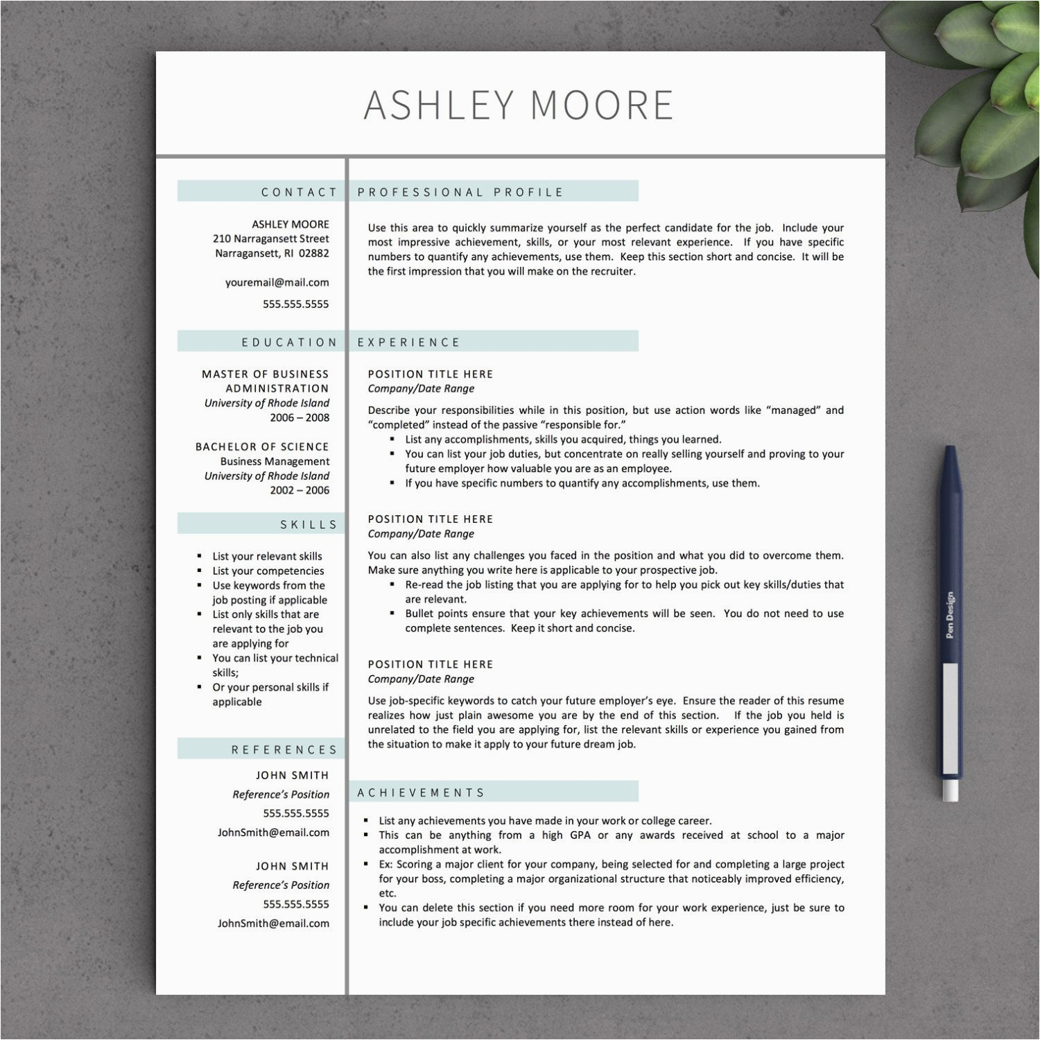 Free Apple Pages Resume Template Download Resume Template Download