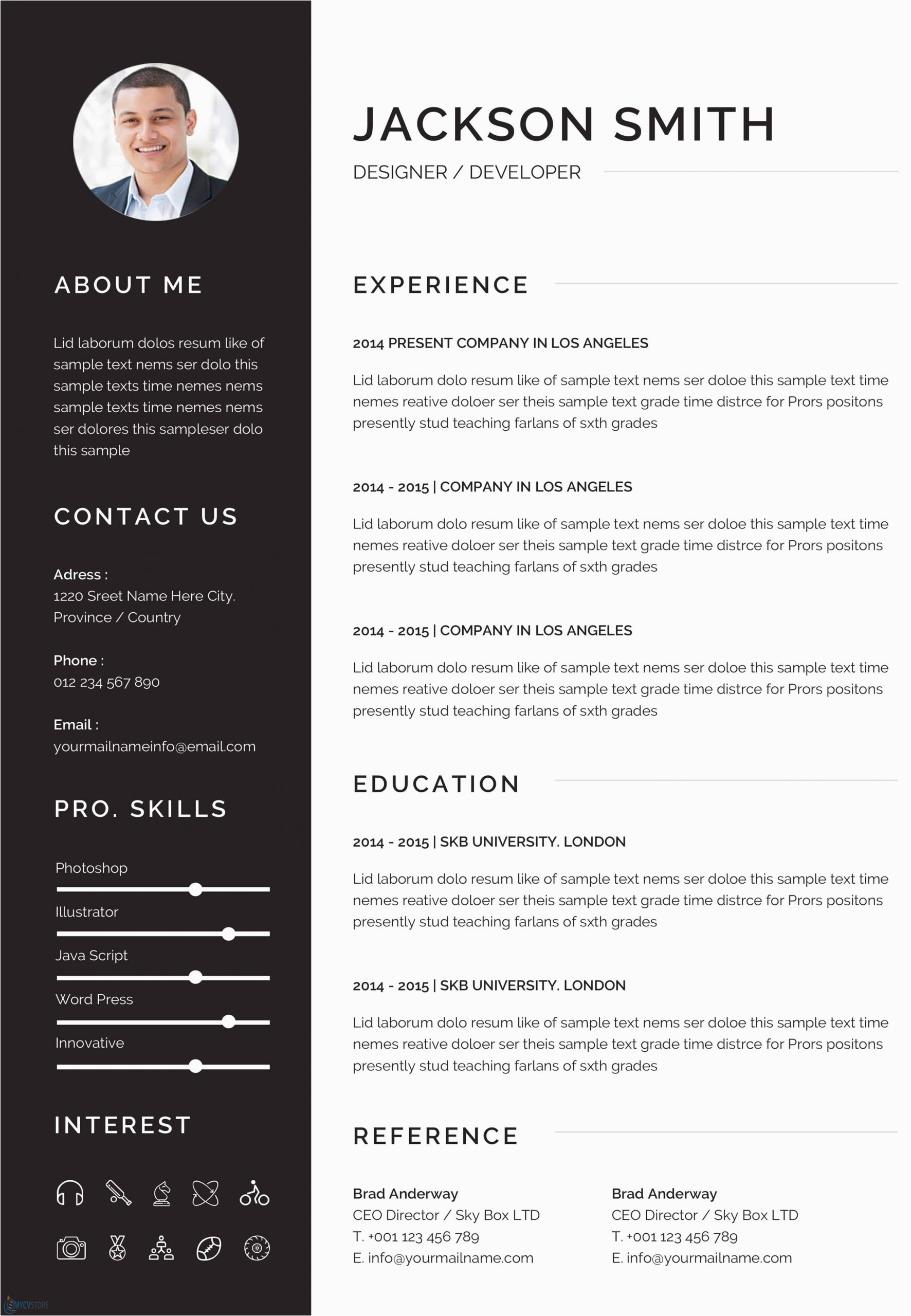 resume template