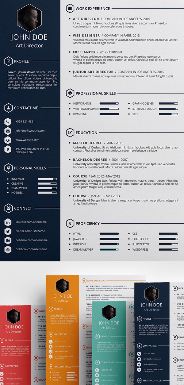 free cv resume templates psd