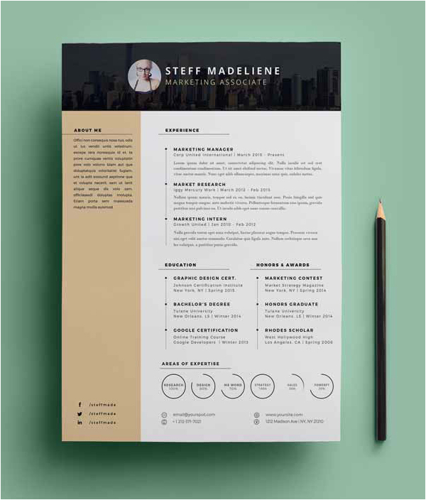 resume templates free psd mockups