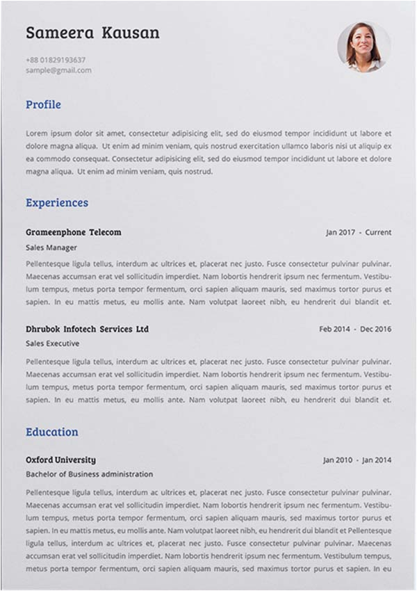 free simple resume template with matching cover letter
