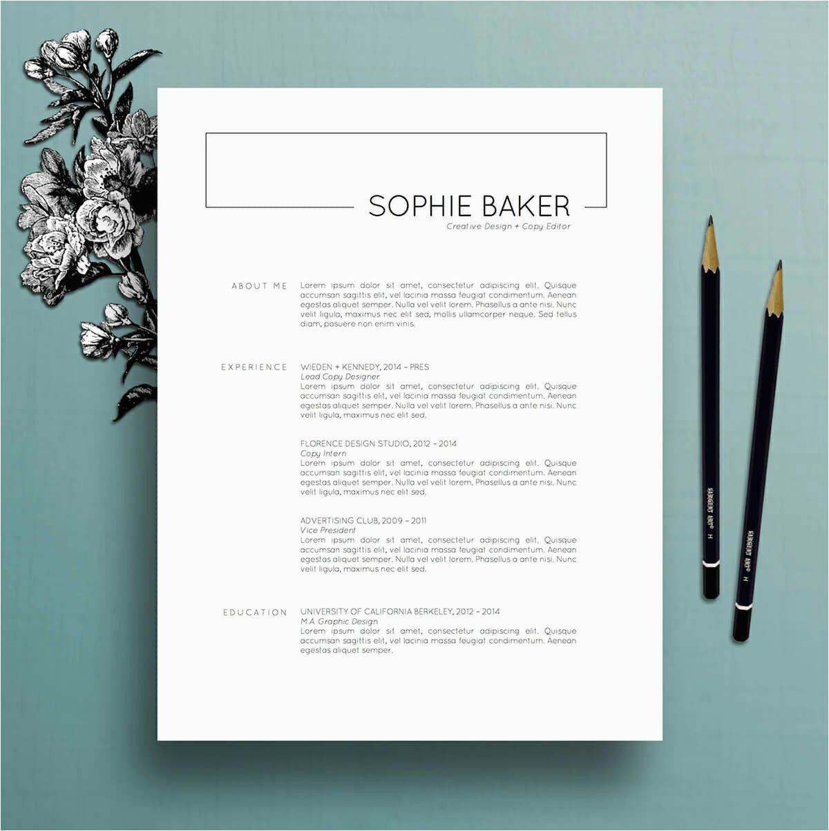 minimalist resume templates