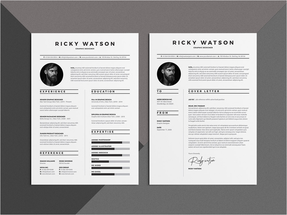 clean minimalist resume