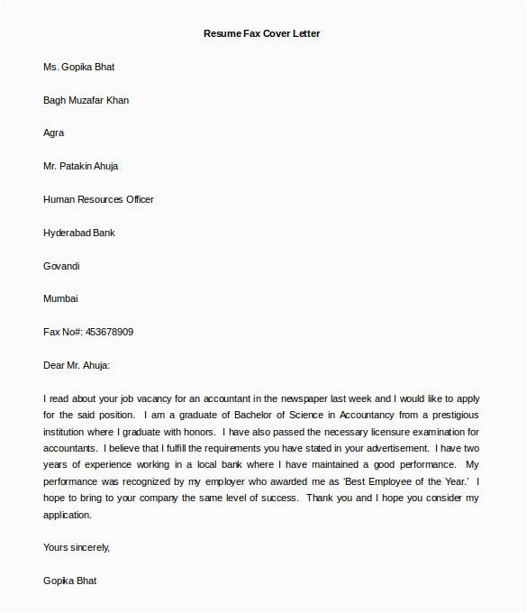 cover letter template