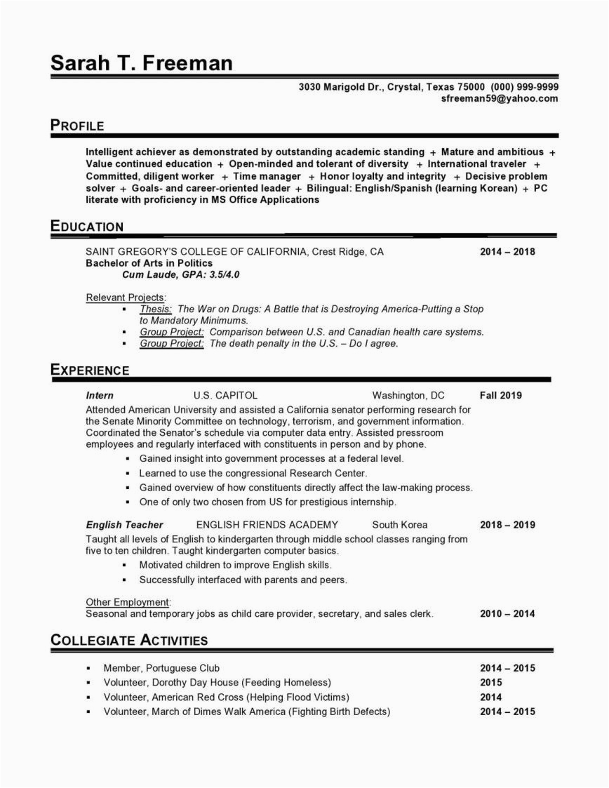 free entry level resume template