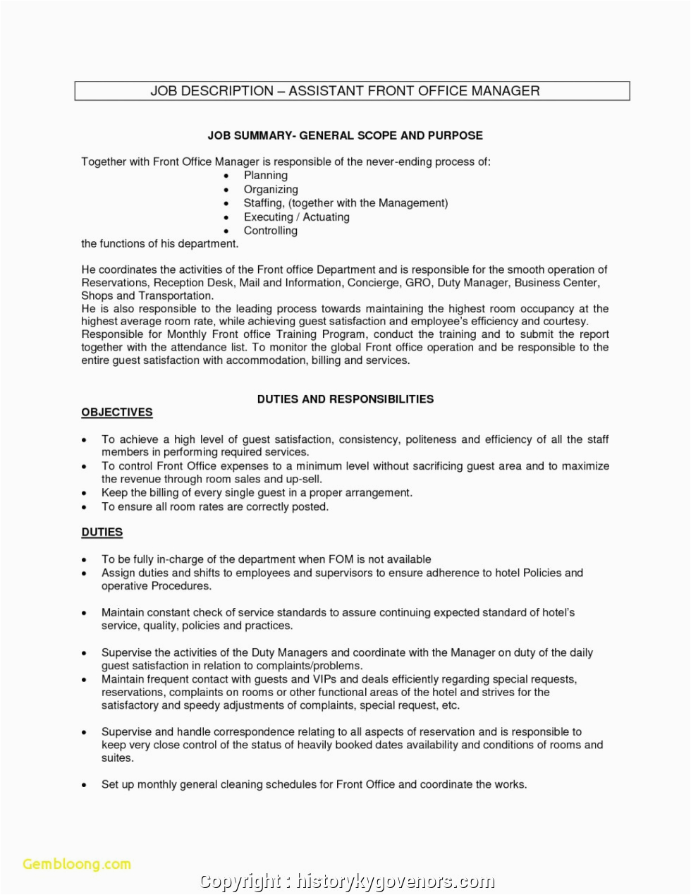 Front Office Duty Manager Resume Sample Professional Front Fice Duty Manager Resume Sample 28