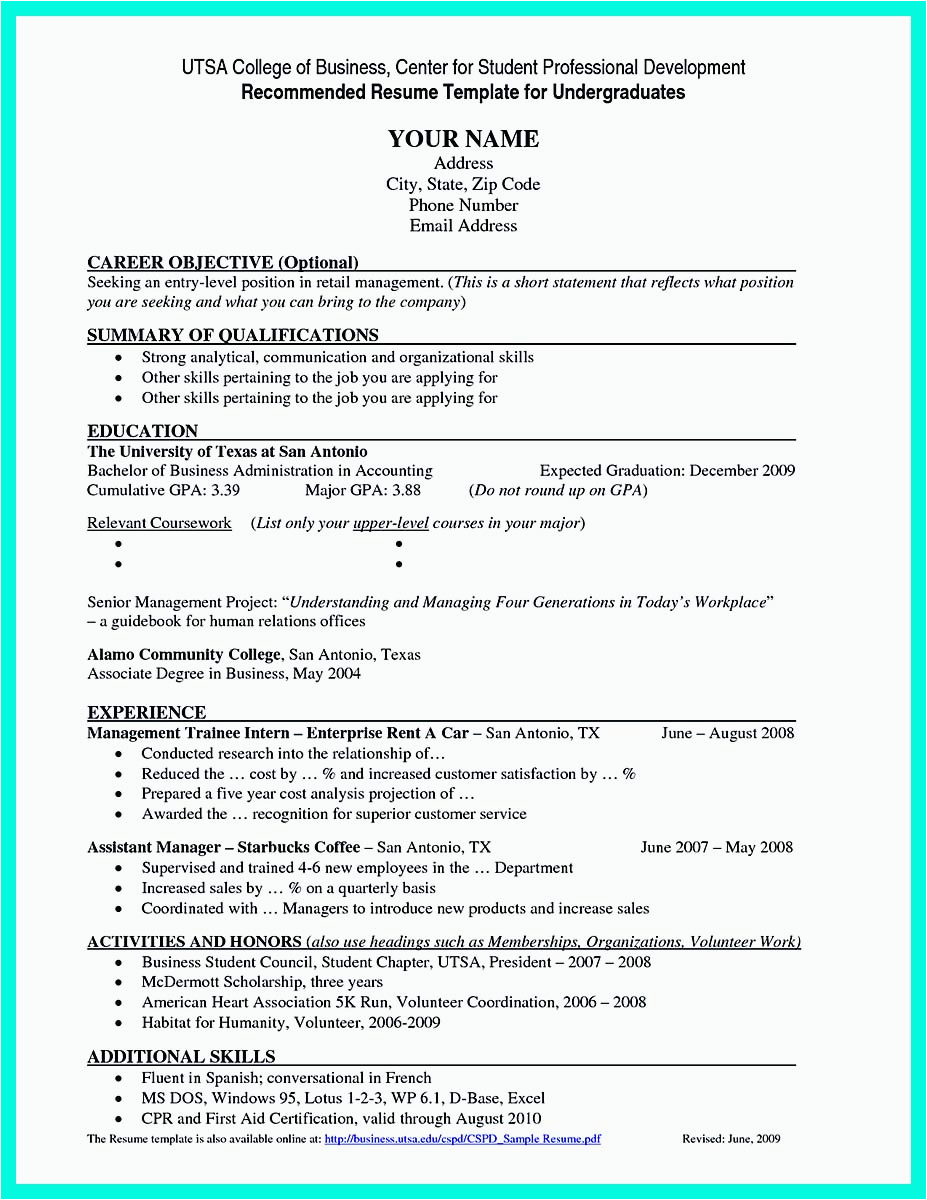 best college student resume example to job instantly