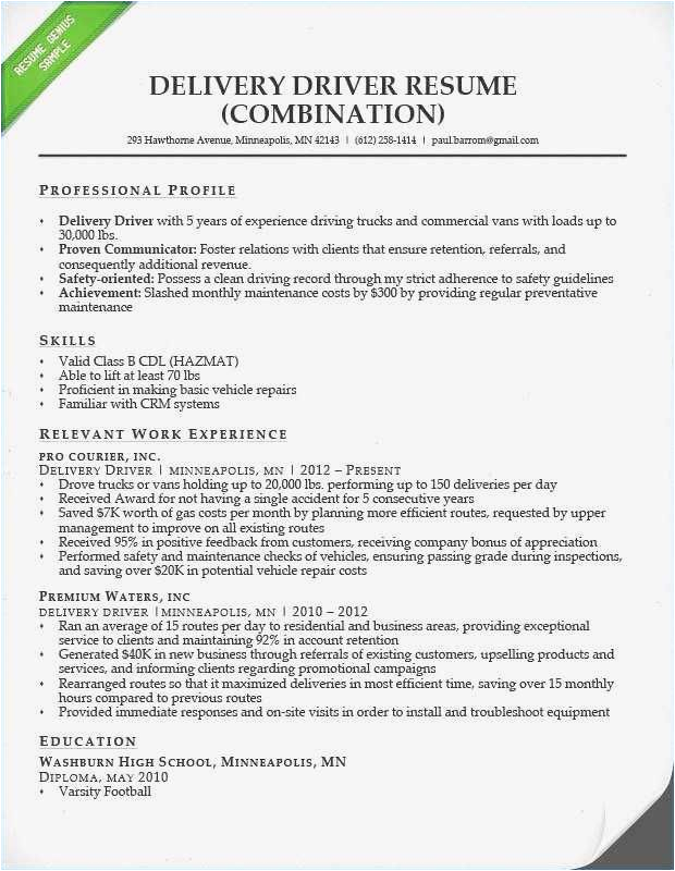 resume format for part time job in canada