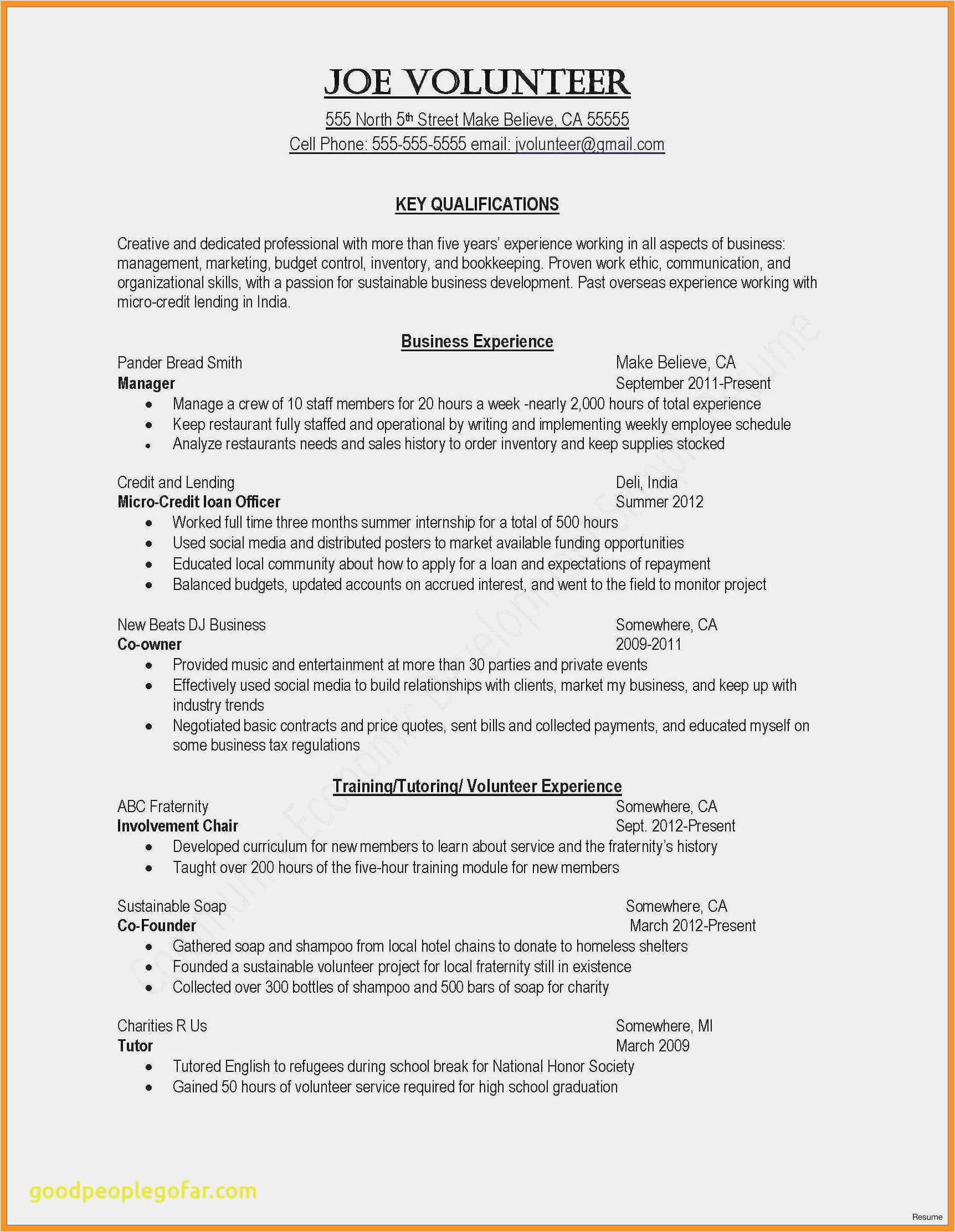 12 13 resume sample for first time job seeker