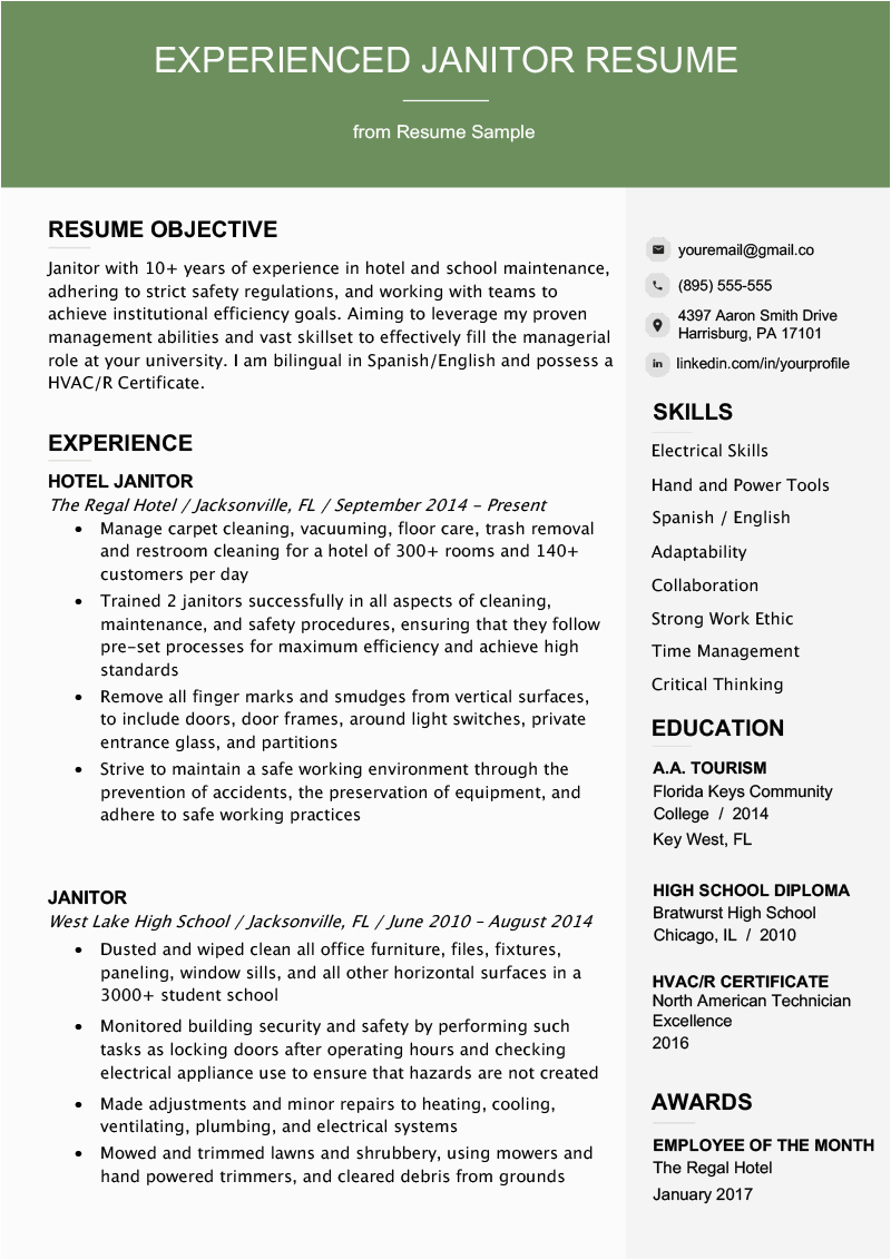 how to write resume experience