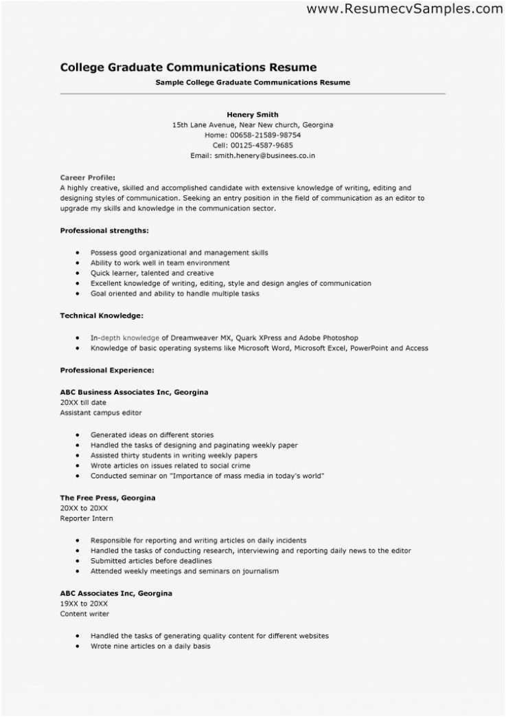 college freshman resume template